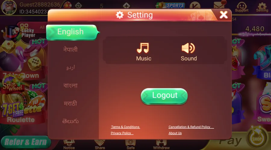 setting app noble